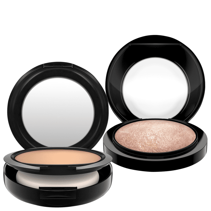 Kit M·A·C Mineralize Powder + Foundation NW25 (2 Produtos)