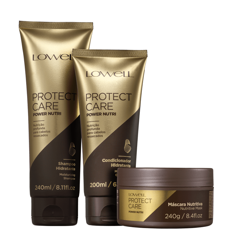 Kit Lowell Protect Care Power Nutri Trio (3 Produtos)