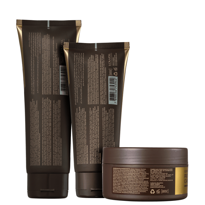 Kit Lowell Protect Care Power Nutri Trio (3 Produtos)