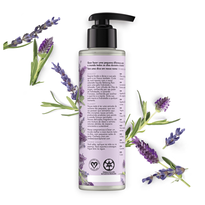 Love Beauty and Planet Relaxing Rain - Sabonete Líquido 300ml