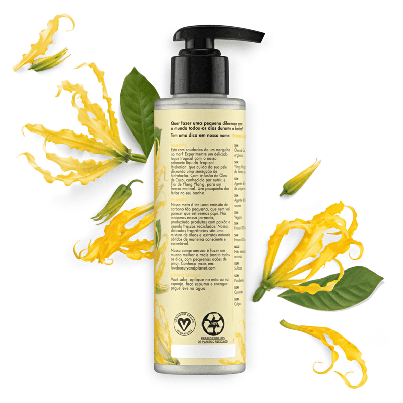 Love Beauty and Planet Tropical Hydration - Sabonete Líquido 300ml