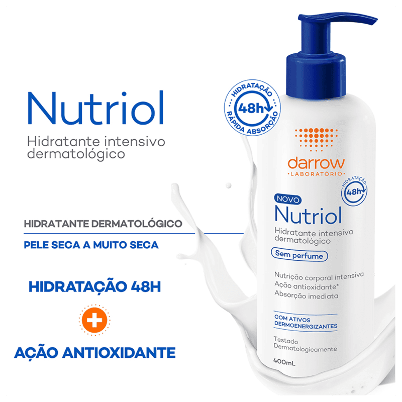 Darrow Nutriol Sem Perfume - Loção Hidratante Corporal 400ml
