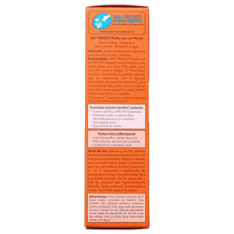 Avène Mat Perfect Fluido FPS 60 - Protetor Solar com Cor 50ml