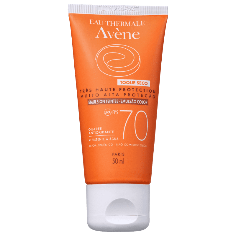 Avène Emulsão Color FPS 70 Toque Seco - Protetor Solar 50ml Menor preço em Avène Emulsão Color FPS 70 Toque Seco - Protetor Solar 50ml