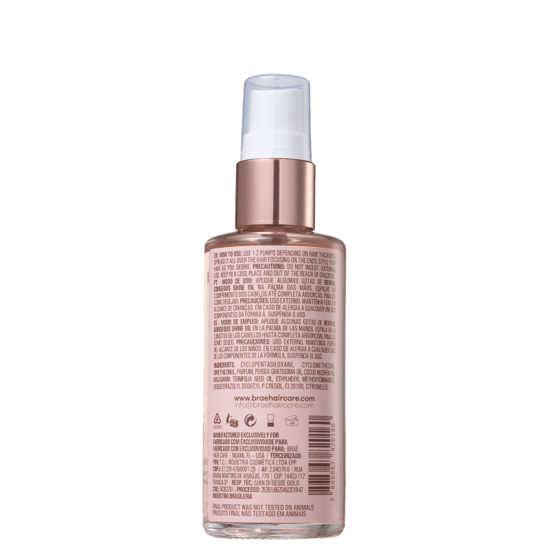 BRAÉ Revival Gorgeous Shine - Óleo Capilar 60ml