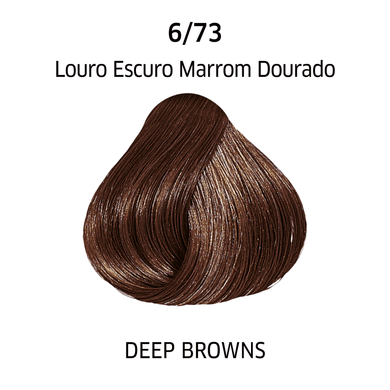 Wella Professionals Color Perfect 6/73 Louro Escuro Marrom Dourado - Coloração Permanente 60ml