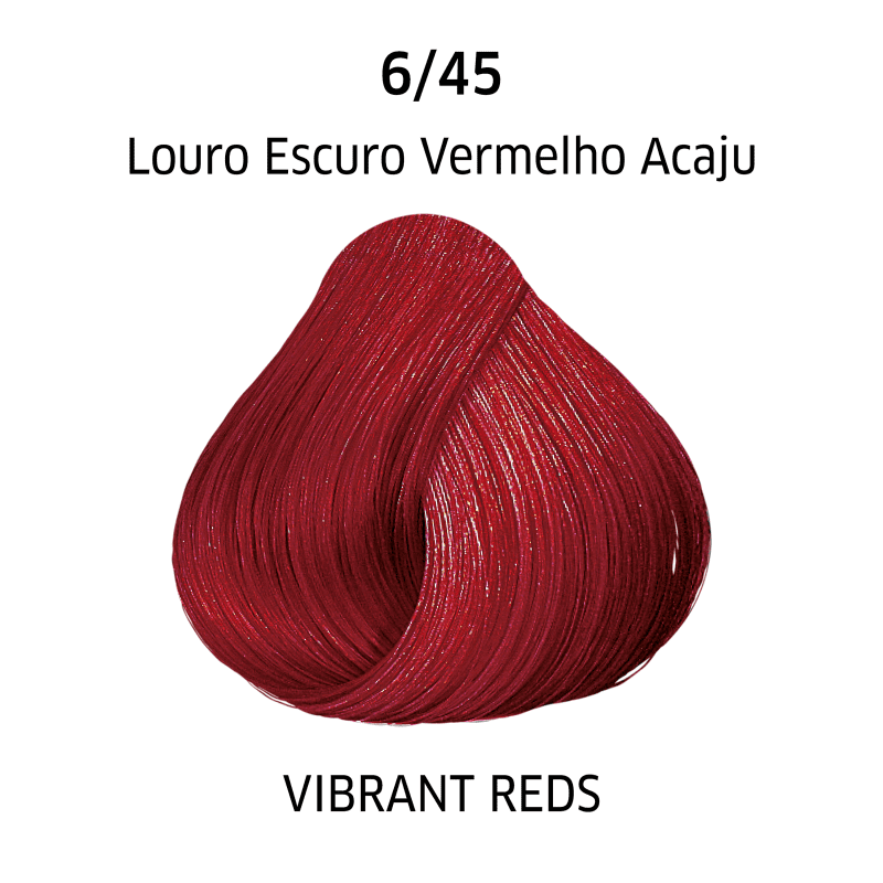 Wella Professionals Color Perfect 6/45 Louro Escuro Vermelho Acaju - Coloração Permanente 60ml
