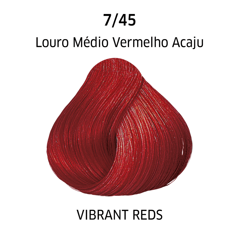 Wella Professionals Color Perfect 7/45 Louro Médio Vermelho Acaju - Coloração Permanente 60ml