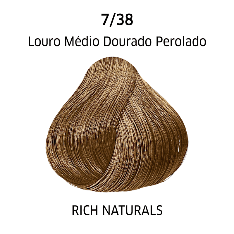 Wella Professionals Color Perfect 7/38 Louro Médio Dourado Perolado - Coloração Permanente 60ml