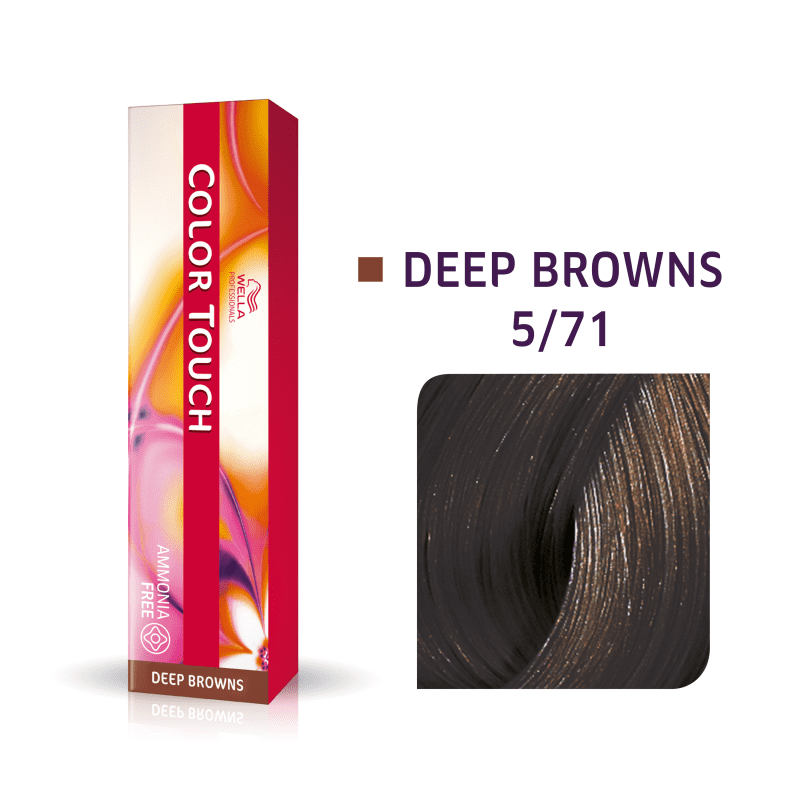 Wella Professionals Color Touch 5/71 Castanho Claro Marrom Acinzentado - Tonalizante 60g
