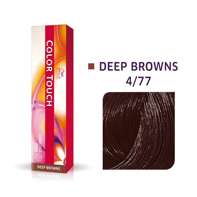 Wella Professionals Color Touch 4/77 Castanho Médio Marrom Intenso - Tonalizante 60g