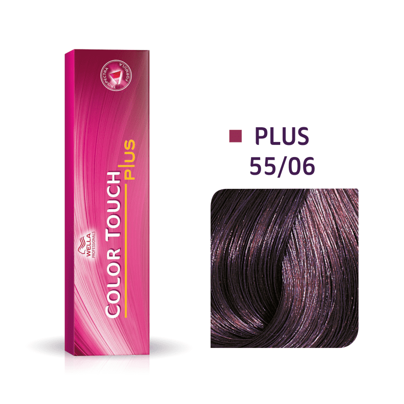Wella Professionals Color Touch Plus 55/06 Castanho Claro Intenso Natural Violeta - Tonalizante 60g