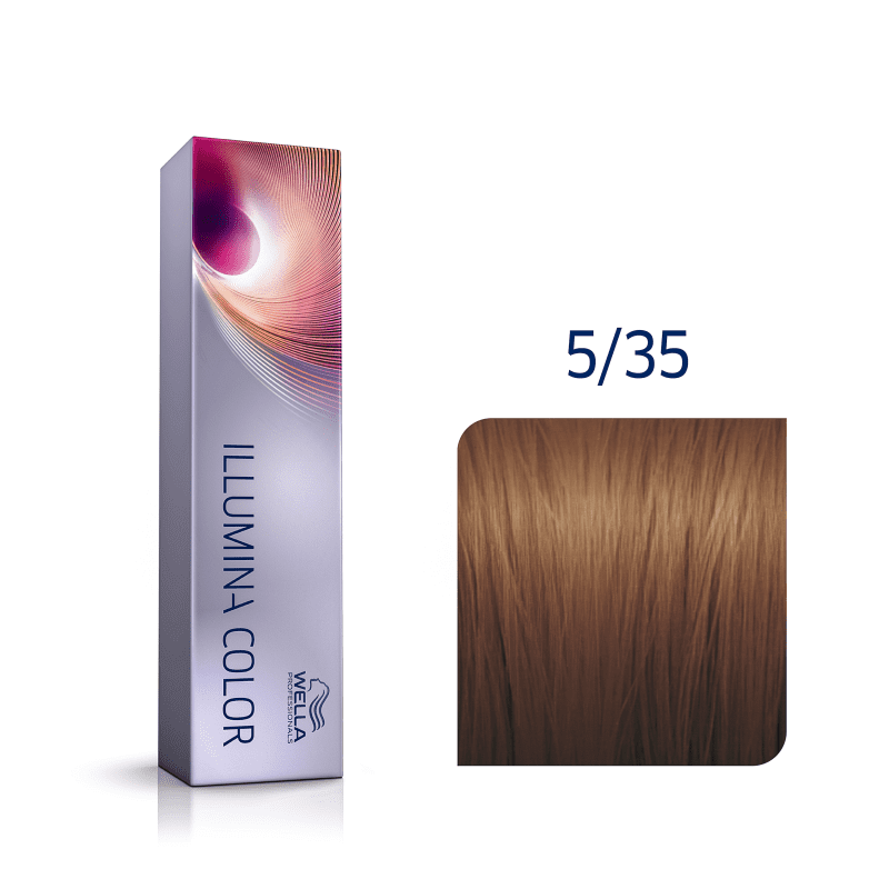 Wella Professionals Illumina Color 5/35 Castanho Claro Dourado Acaju - Coloração 60ml