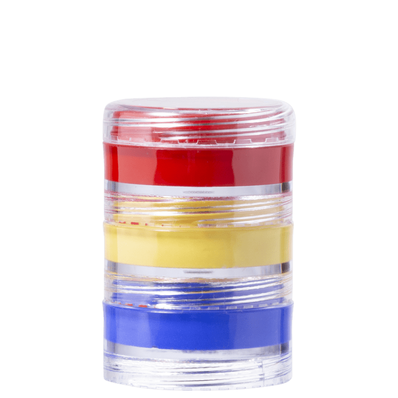 Kit Colormake Cartela de Tinta Facial Cremosa (3 Unidades)