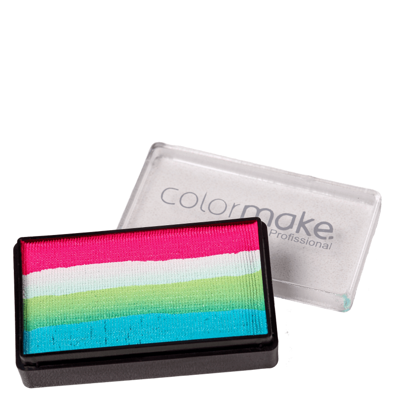 Colormake Blocks Verde Escuro, Verde Claro, Branco e Pink - Tinta 30g