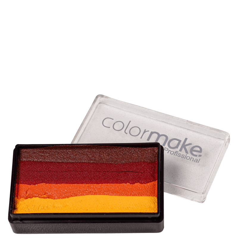 Colormake Blocks Marrom, Vermelho, Laranja e Amarelo - Tinta 30g