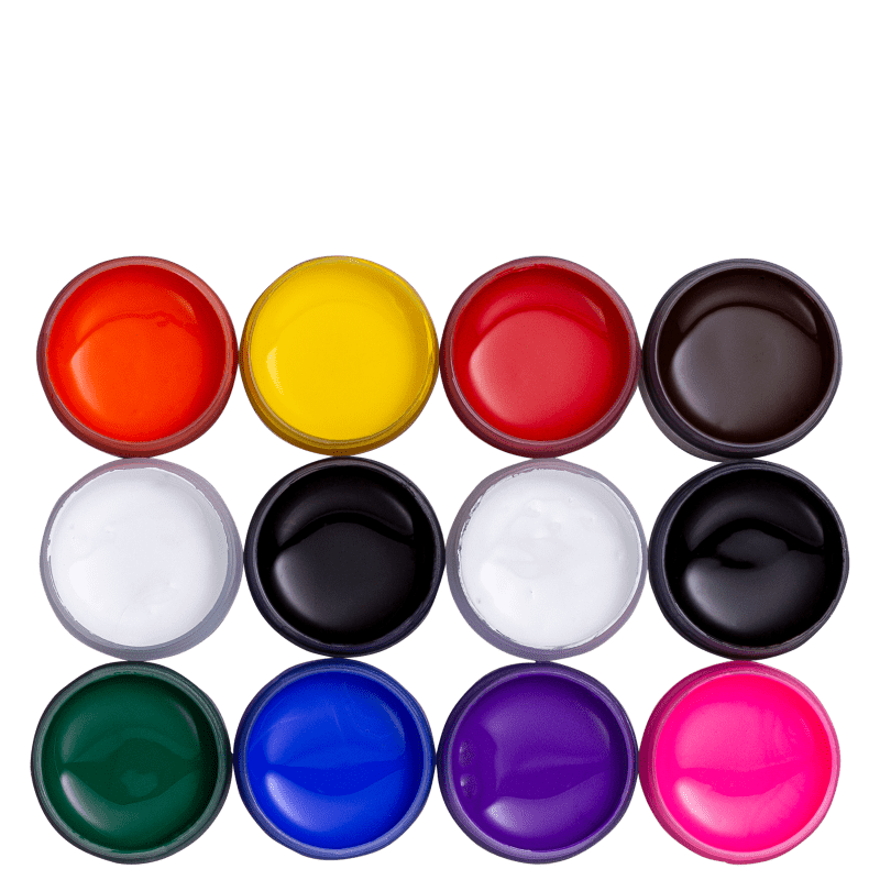 Kit Colormake Cores Sortidas - Tinta Líquida 12x15ml