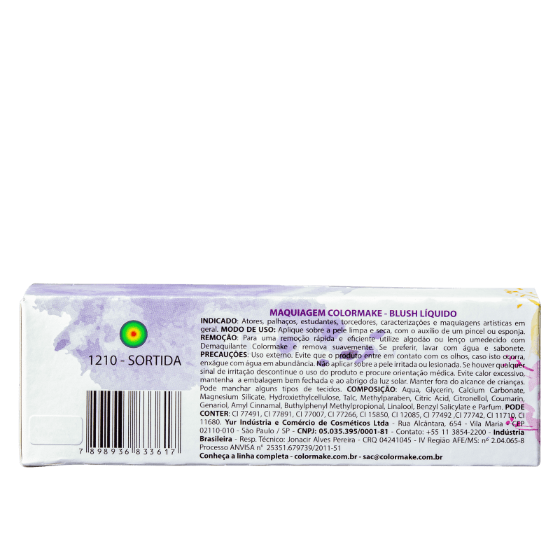 Kit Colormake Cores Sortidas - Tinta Líquida 12x15ml