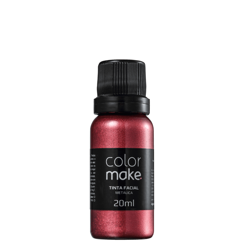 Colormake Metálica Vermelho- Tinta Líquida 20ml