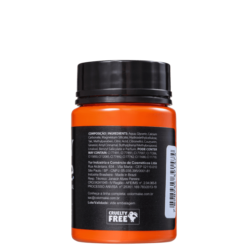 Colormake Profissional Laranja - Tinta Líquida Facial 80ml