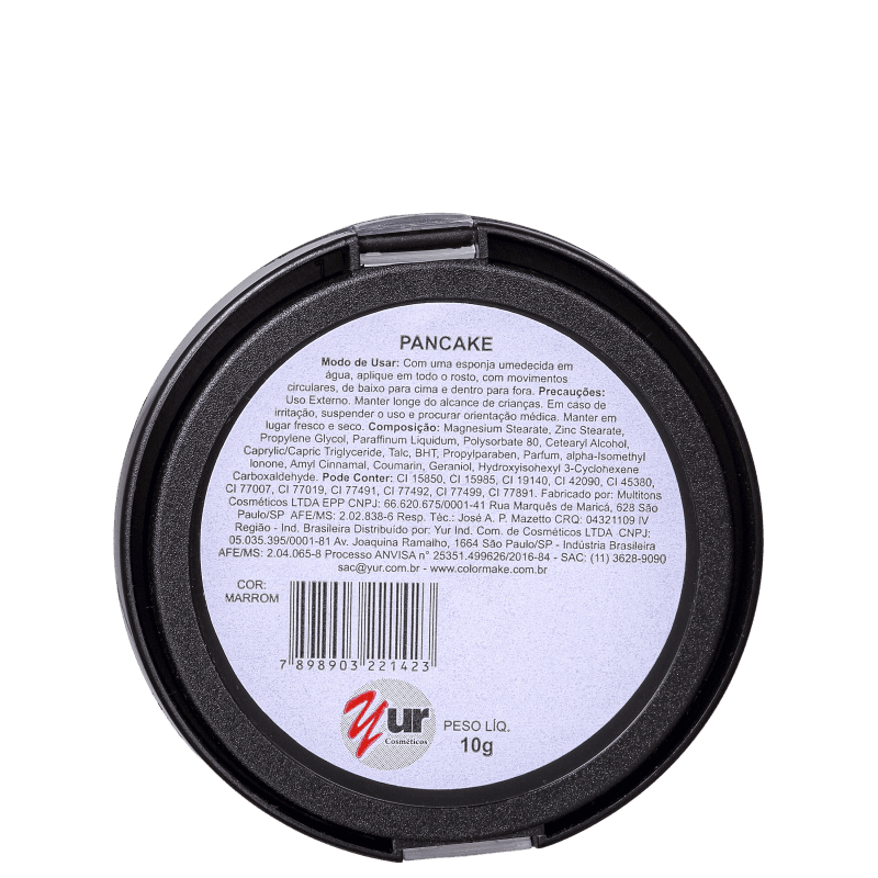 Colormake Pancake Marrom - Base Compacta 10g