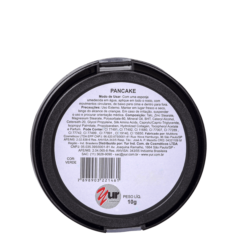 Colormake Pancake Verde - Base Compacta 10g