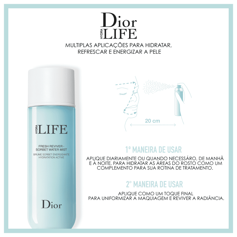 Dior Hydra Life Sorbet Water Mist - Água Hidratante Facial 100ml