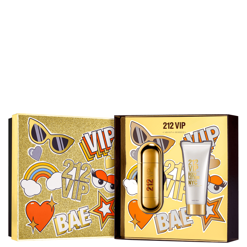 Conjunto 212 Vip Carolina Herrera Feminino - Eau de Parfum 50ml + Loção Corporal 75ml