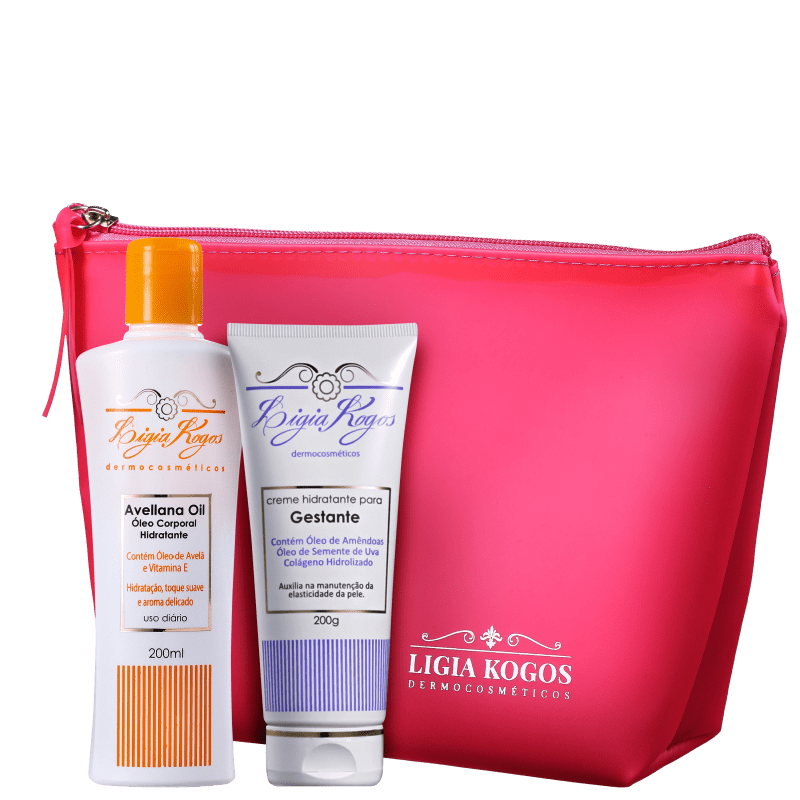 Kit Lígia Kogos Cuidados da Gestante (2 Produtos + Nécessaire)