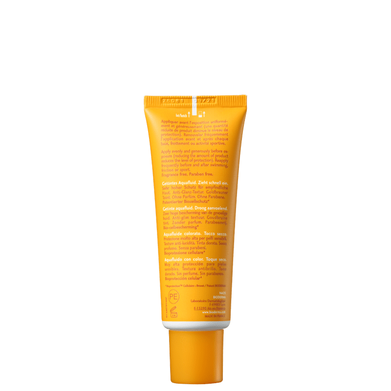 Bioderma Photoderm Max Aquafluide FPS 50+ Cor Dourado - Protetor Solar Facial 40ml