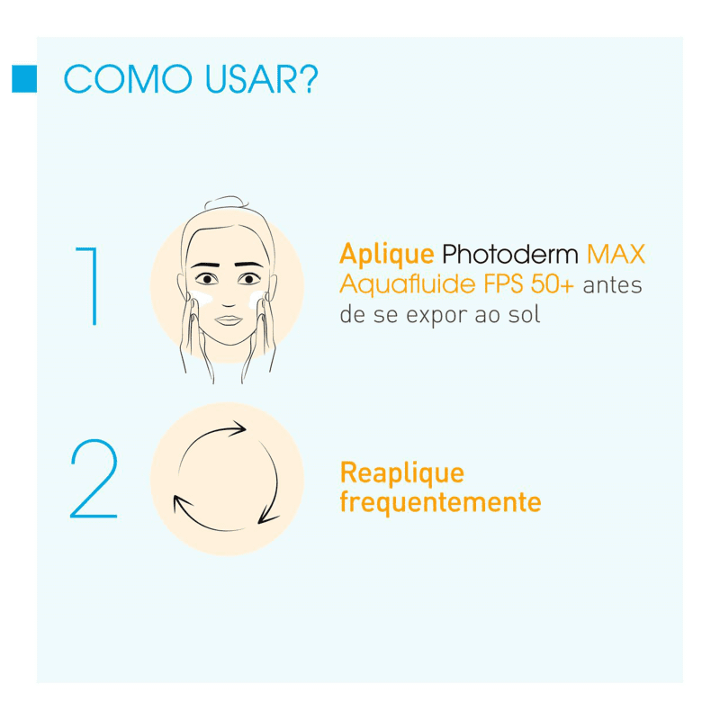 Bioderma Photoderm Max Aquafluide FPS 50+ Dourado - Protetor Solar Facial 40ml