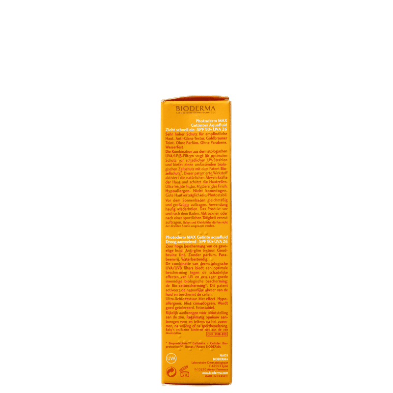Bioderma Photoderm Max Aquafluide FPS 50+ Cor Dourado - Protetor Solar Facial 40ml