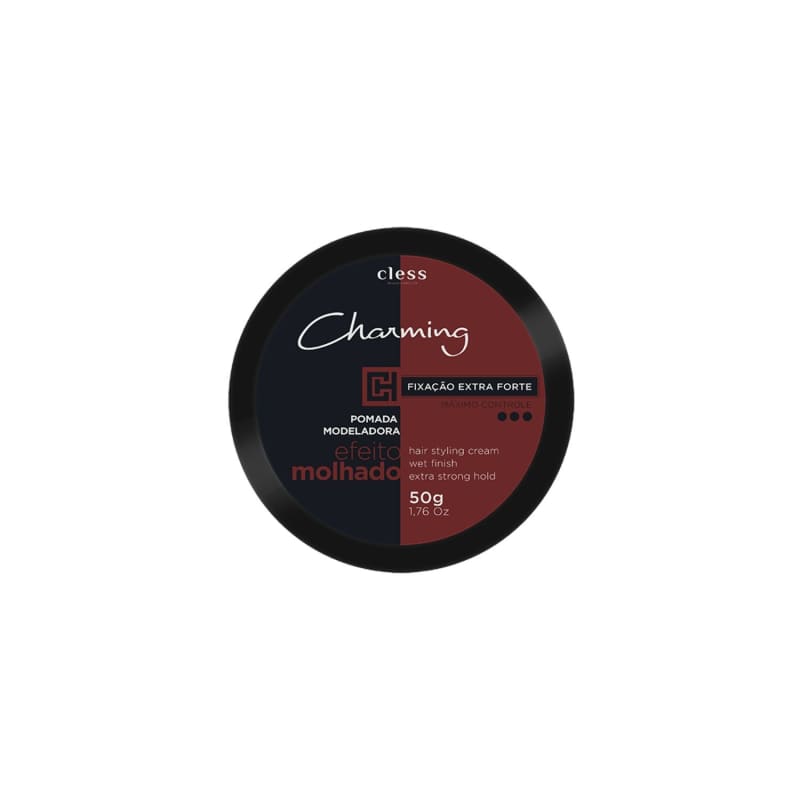 Cless Charming Extra Forte - Pomada Fixadora 50g Menor preço em Cless Charming Extra Forte - Pomada Fixadora 50g