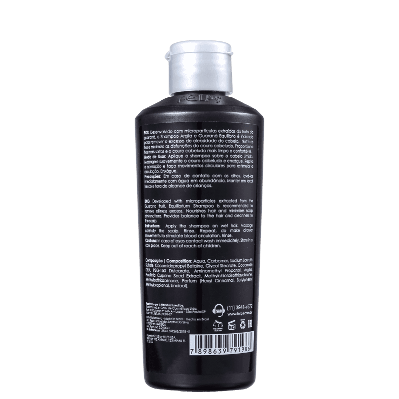 Felps Profissional Argila e Guaraná Equilíbrio - Shampoo 250ml