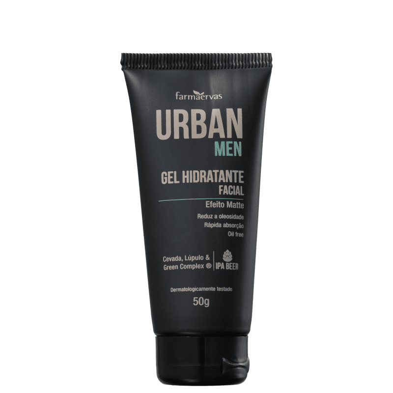 Farmaervas Urban Men - Gel Hidratante Facial 50g Menor preço em Farmaervas Urban Men - Gel Hidratante Facial 50g