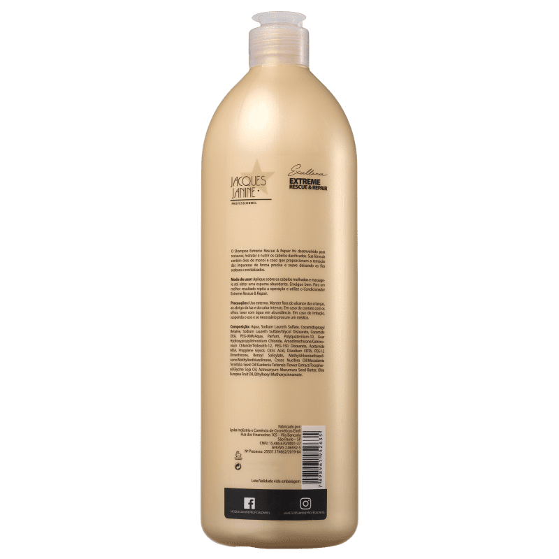 Jacques Janine Professionnel Excellence Extreme Rescue & Repair - Shampoo 1000ml