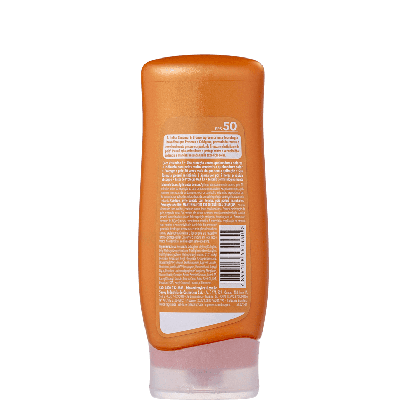 Cenoura & Bronze FPS 50 - Protetor Solar 200ml
