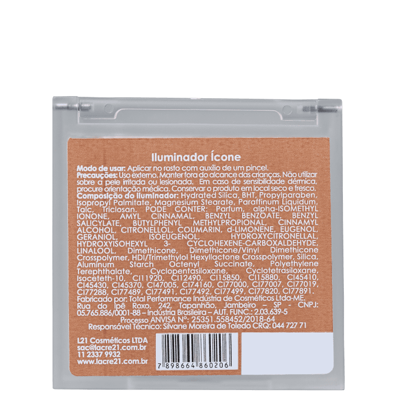 Lacre21 Ícone - Pó Iluminador Compacto 10g
