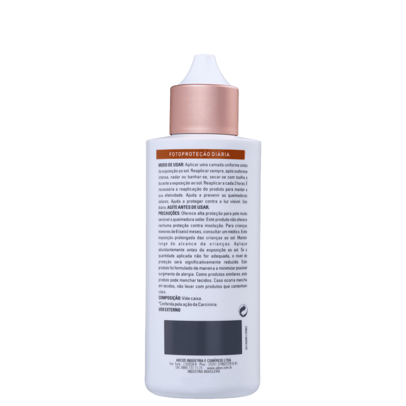 Adcos Fotoproteção Diária Fluid Tonalizante FPS 40 Beige - Protetor Solar com Cor 50ml