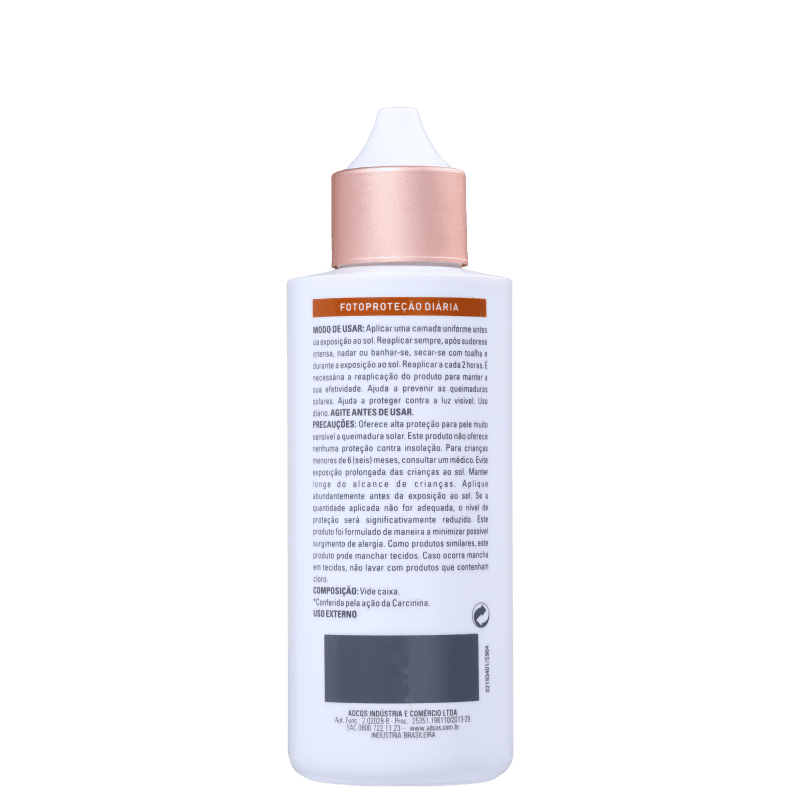 Adcos Fotoproteção Diária Fluid Tonalizante FPS 40 Nude - Protetor Solar com Cor 50ml