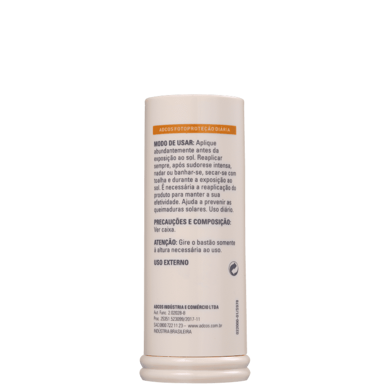Adcos Fotoproteção Diária FPS 70 Incolor - Protetor Solar Facial 12g