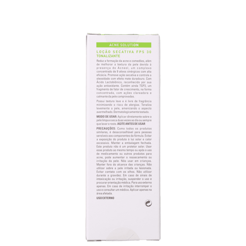 Adcos Acne Solution Tonalizante FPS 30 - Loção Secativa para Acne 50ml