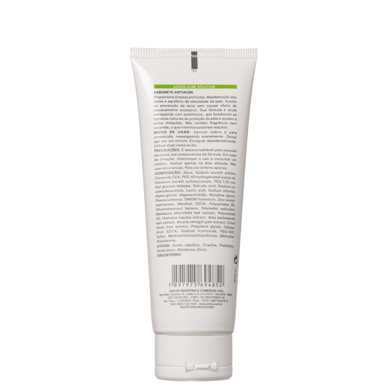 Adcos Acne Solution - Sabonete Líquido para Acne 120ml