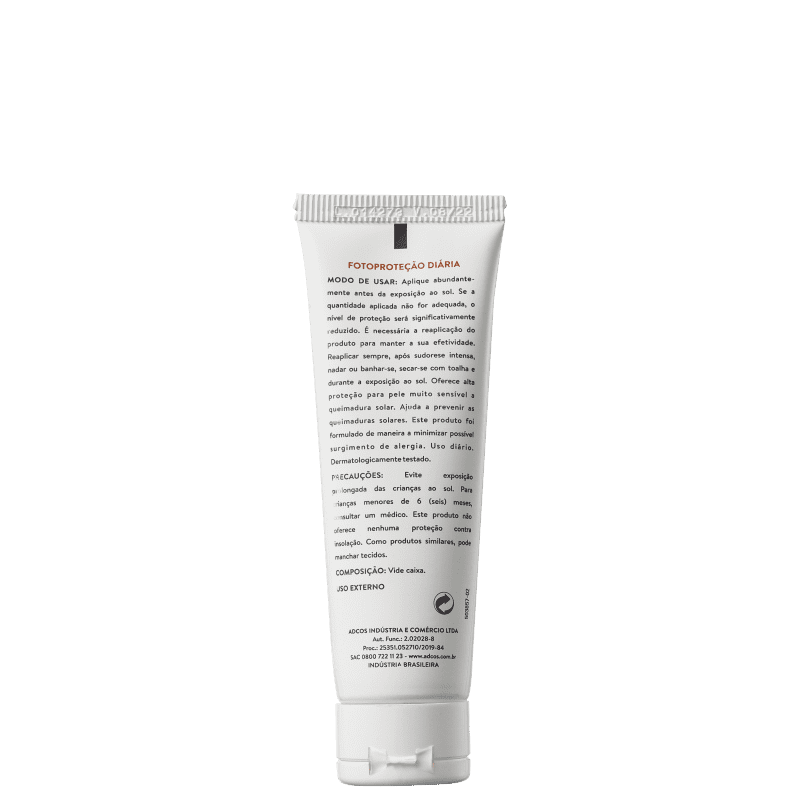 Adcos Fotoproteção Diária Tonalizante Peach Mousse FPS50 - Protetor Solar 50g