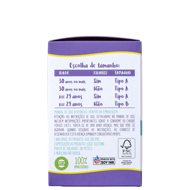 Violeta Cup Tipo B Violeta - Coletor Menstrual 36g