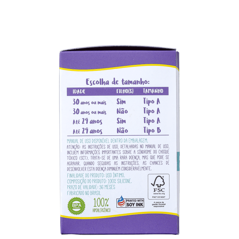 Violeta Cup Tipo B Verde - Coletor Menstrual 36g