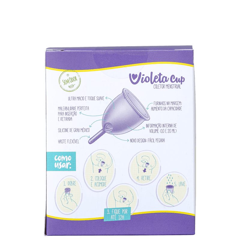 Violeta Cup Tipo A Rosa - Coletor Menstrual 40g