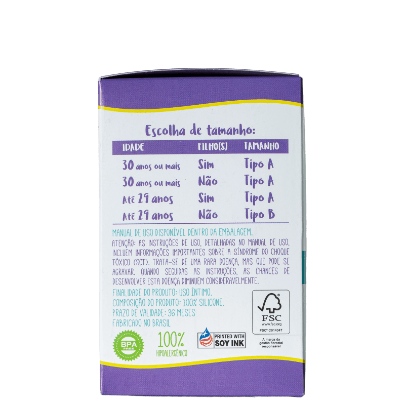 Violeta Cup Tipo A Vermelho - Coletor Menstrual 40g