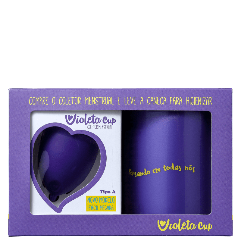 Kit Violeta Cup Tipo A Violeta (2 Produtos)