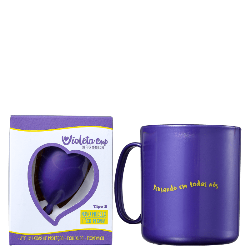 Kit Violeta Cup Tipo B Violeta (2 Produtos)